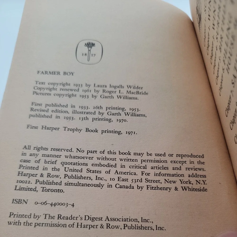 Little House on the Prairie Set‎ Of 7 Books Harper 1st Ed Printing 1971 Vintage